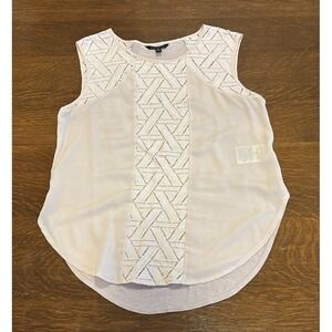 Banana‎ Republic Women's Medium Pretty in Peach Sleeveless Blouse